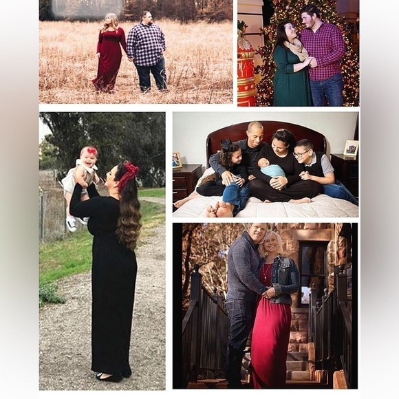 Plus Size Maxi Dress Long Sleeve Empire Waist Size 3X / 24 Floral - Picture 5 of 7